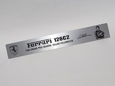 Targa nome in metallo Ferrari