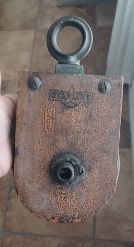 Vintage starline wood pully - starline,
