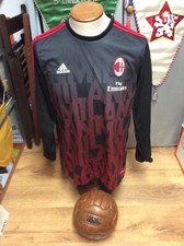 A.C. MILAN CALCIO FELPA TRAINING UFFICIALE ADIDAS LOGO E STEMMA RICAMATI  F.E.  