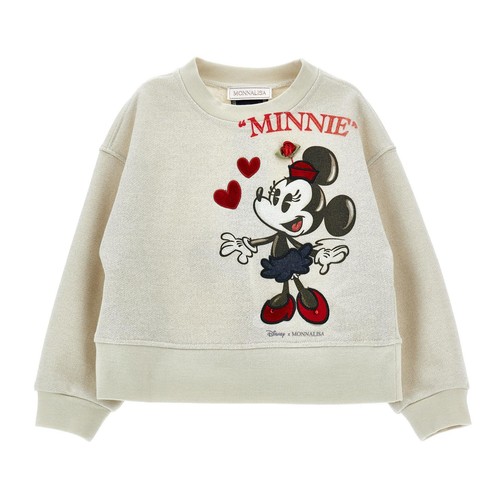 Monnalisa felpa bambina panna - bambina,