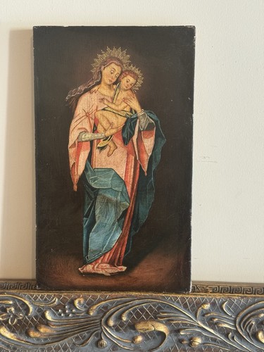 Antico dipinto olio - olio, scuola