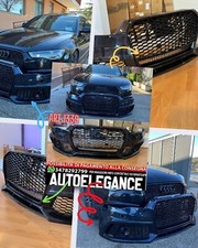 PARAURTI ANTERIORE ADATTO PER AUDI A6 C7 4G 2011-2015 LOOK RS6 CON GRIGLIA