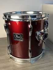 Tamburo Tom 10" Pearl EXPORT Rack • Rosso Vino • ALETTE LUNGHE • 10x10 ADD-ON