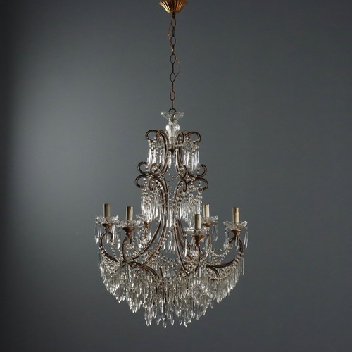 Lampadario antico ferro - antico, dorato