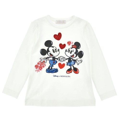 Monnalisa shirt panna stampa - panna,