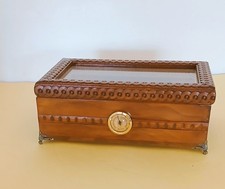 Humidor  Scatola Sigari In Cedro H 13 L 33.5x21  Con  Targhetta Personalizzata 