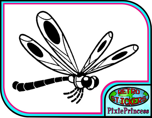 Libellula adesivo vinile - adesivo,