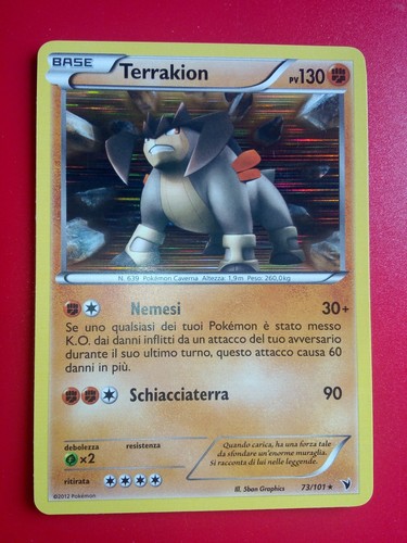 Pokemon card terrakion - pokemon,