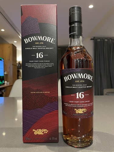 Bowmore 16yo ruby port cask - ruby,