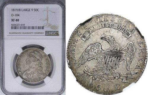 1819 50c ngc xf40 104 - 50c,