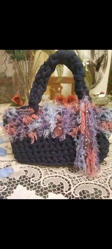 Borsa fatta mano uncinetto - a,
