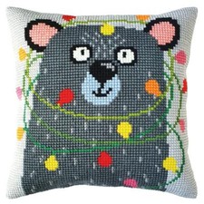 CDA Set di cuscini a punto croce "Holiday", stampato, 40x40cm