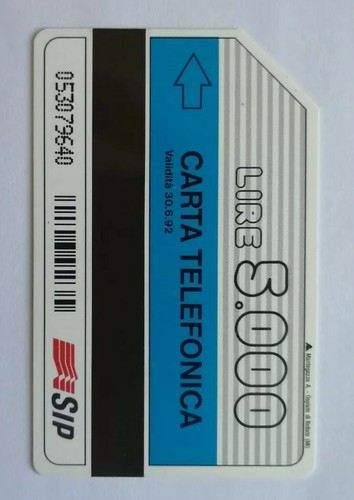 Scheda telefonica italia - scheda, 90