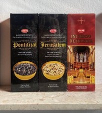 20 bastoncini INCENSO SACRO x riti cerimonie Gerusalemme Pontificio e da Chiesa