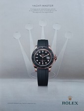 Pubblicità Advertising Italia Ritaglio 2016 OROLOGIO ROLEX Yacht Master 40