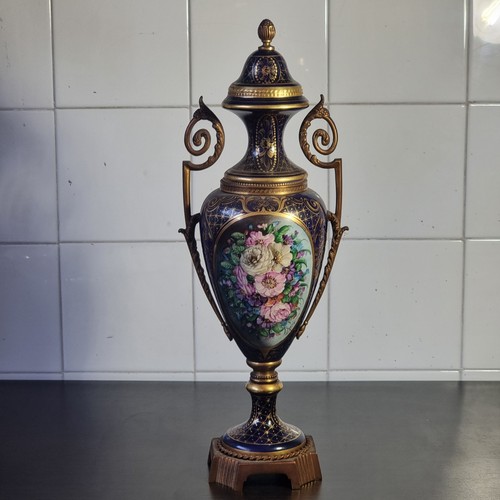 Potiche vaso ceramica blu - potiche,