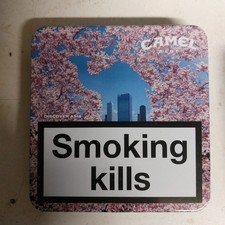 Porta sigarette in metallo vintage Camel Discovery Asia