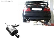 Scarico Sportivo Mitsubishi Lancer Evolution VI Evo 6 1x90mm Rotondo Con Abs.