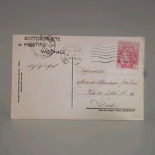 PRO CROCE ROSSA C. 10+5 isolato cartolina  PRESTITO NAZIONALE "GENOVA 11.III.18"