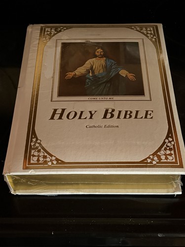 Sacra bibbia pelle bianca - bibbia, in