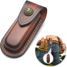 Fodero per Coltello in Pelle, Custodia Pieghevole, Fondina Fatta a Mano, Borsa p