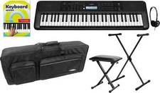 Yamaha PSR-E383 Tastiera 61 Tasti Battuta Dinamica Effetto DSP Palco Deluxe Set