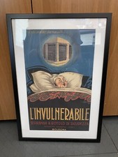 ?Insegna Quadro Invulnerabile Bologna Vintage Modernariato Home Design Decor