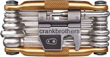 Strumento Crank Brothers Multi-19 Crank Bros Multi 19 pieghevole catena bicicletta strumento oro