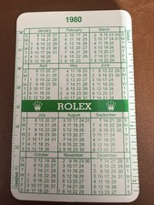 ROLEX 1979 1980 CALENDARIO