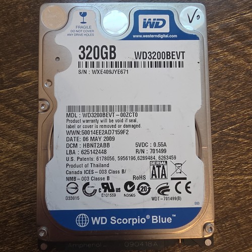 Western digital wd3200bpvt - western,