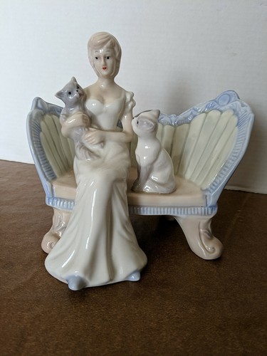 Vintage dama porcellana - in, su