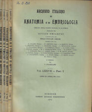 Archivio Italiano di Anatomia e di Embriologia Vol. LXXVII. . AA.VV.. 1972. .