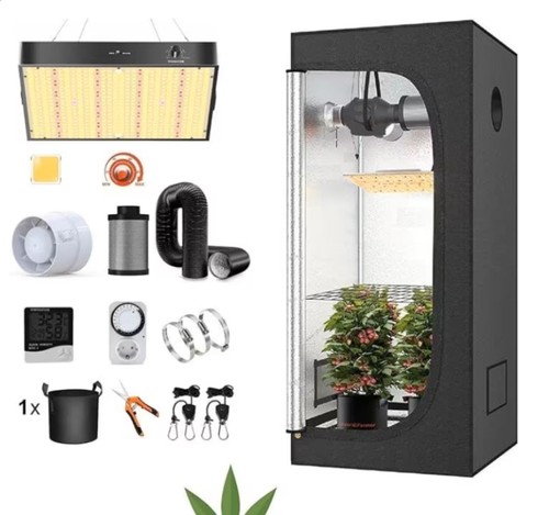 Growbox led 100w - led, set