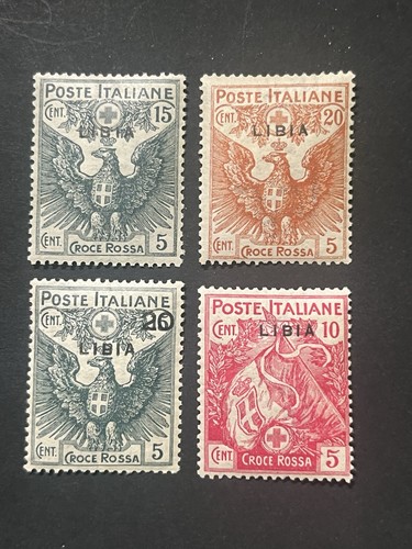 Libia 1915 pro croce rossa - libia,