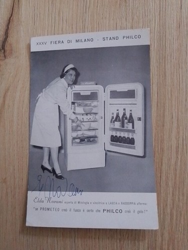 Philco pubblicità cartolina - philco,