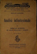 Analisi infinitesimale: III. Applicazioni geometriche del calcolo differenziale.