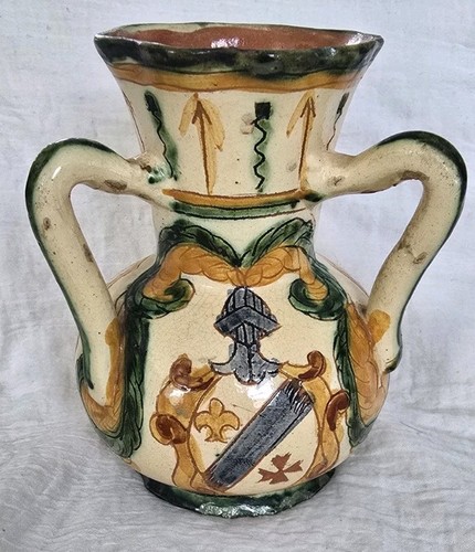 Vaso vintage italia maiolica - vaso,