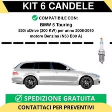 KIT 6 CANDELE per BMW 5