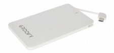 POWER BANK 2600mAh 5V 1A BIANCO PER MICRO USB-B  GROOVY