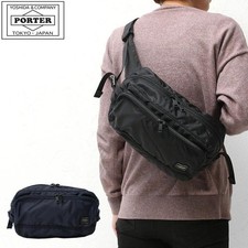 Yoshida Porter Flash Waist bag Sling bag NERO 689-05951 made in JPN nuovissimo