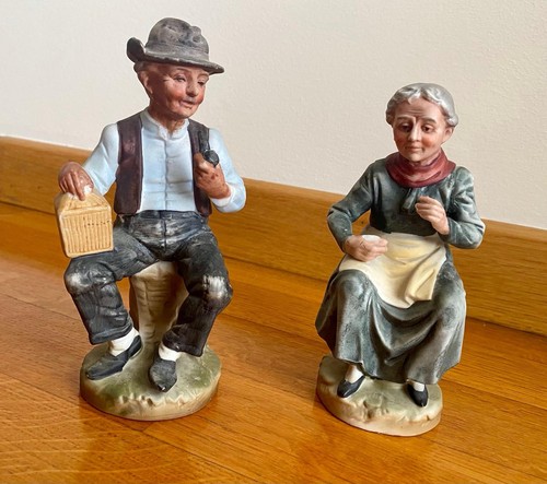Coppia statuine vintage stile - statuine,