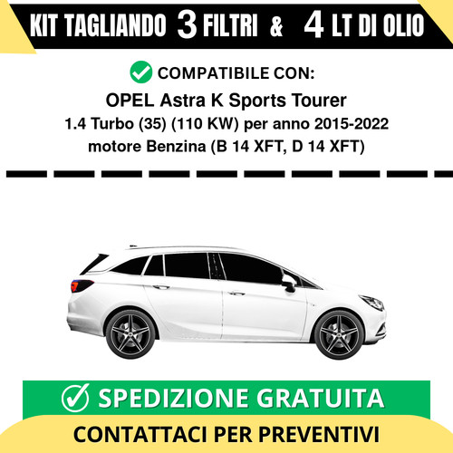 Tagliando per opel astra - astra, k