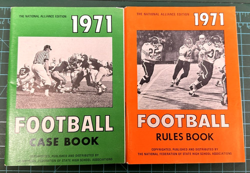 Vintage 1971 football rules - vintage,