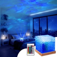 Ocean Wave Ceiling Projector Colors Changing Show Aurora Glow Lamp with Remot...