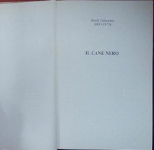 Emile gaboriau IL CANE NERO