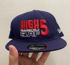 VTG High 5 Transworld Surf Magazine New Era Fitted Hat 7 3/8 Wool Cap Andy Irons