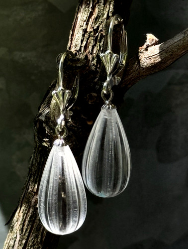Orecchini cristallo rocca - orecchini,