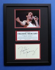 Freddie Mercury Autograph Art