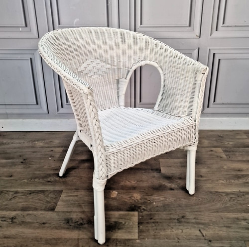 Poltrona vintage vasca vimini