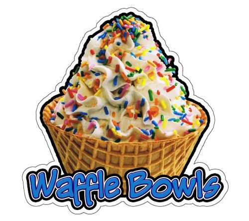 Adesivo waffle bowls - adesivo,
